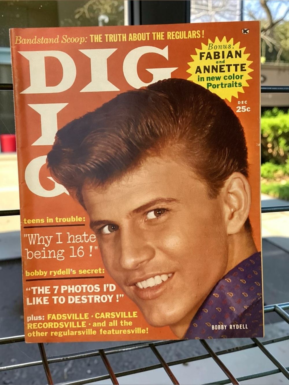 Magazine Vintage DIG 1960 Bobby Rydell Fabian Annette Paul Anka